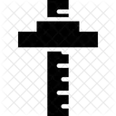 製図、測定、定規 アイコン
