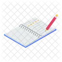 Drafting Pad Jotter Writing Pad Icon