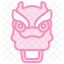 Dragon Dance Duotone Line Icon アイコン