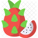 Dragon Fruit Pitahaya Exotic Fruit Icon