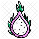 Healthy Food Dragon Fruit Pitaya Icon