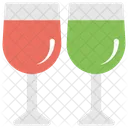 Drinks Glasses Wine Icon