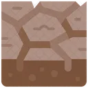 Drought Soil Cracked Icon