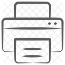 Drucker Druckmaschine Schriftsetzer Symbol