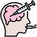 Drug Addiction Syringe Smoke Icon