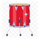 A Flat Design Of Drum Icon