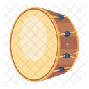 A Flat Design Of Drum Icon