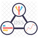 Dss、自動化、意思決定 アイコン