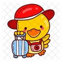 Duck Summer Beach Icon