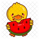 Duck Summer Beach Icon