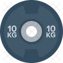 Dumbbell Plate Kilogram Icon