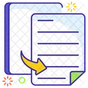 Duplicate Content File Copy File Swipe Icon