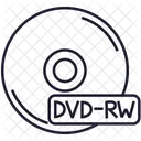 DVD、RW、ディスク アイコン