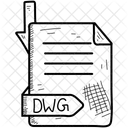 Extension DWG Format Icône