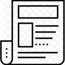 E 신문 저널 아이콘