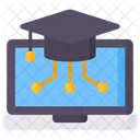 E Learning Laptop Toga Icon