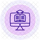 E Learning Line Icon Icon