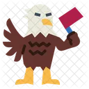 Eagle Holding Flag  Icon