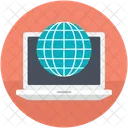 Earth Grid Globe Icon