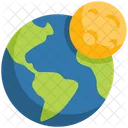 Earth Moon  Icon