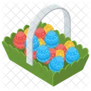 Easter Basket Easter Egg Basket Easter Bucket Icon