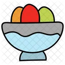 Egg Shells Easter Eggs Eggs Bowl Icon