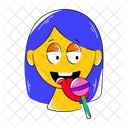 Eating Lollipop  Icon