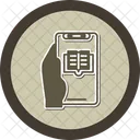 Ebook Hand Holding Phone Electronic Book Icon