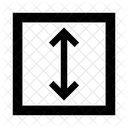 Ecke Quadrat Vertikal Symbol