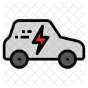 Eco Car Electricity Icon