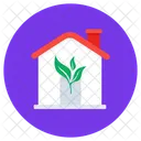 Ecohouse Eco Home Greenhouse Icon