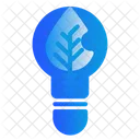 Lightblub Leaf Electricity Icon