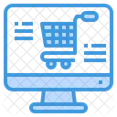 Computer Online Shopping Icon