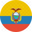 Ecuador Flag Country Icon