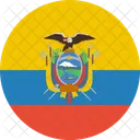 Ecuador Flag World Icon