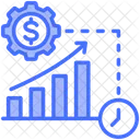 Eficiencia Dinheiro Aumento Ícone