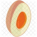 Egg Half White Icon