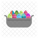 Eggs Basket Easter Icon