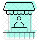 Eid Bazaar Color Shadow Thinline Icon Icon