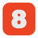 Eight Number Math Icon