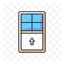 Einflügelige Fenster  Symbol