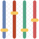 Einsteller Audio Equalizer Symbol