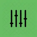 Einsteller Audio Equalizer Symbol