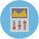 Einsteller Audio Equalizer Symbol