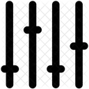 Einsteller Audio Equalizer Symbol