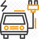 Electric Vehicle Charging Station Ev Charger Charging Point 아이콘