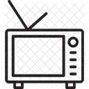 전자 제품 복고풍 TV TV 아이콘
