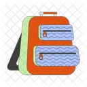 Schoolbag Front Backpack Schoolbag Icon