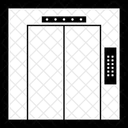 エレベーター、空、中 アイコン
