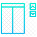 リフト、上下矢印、機械 アイコン